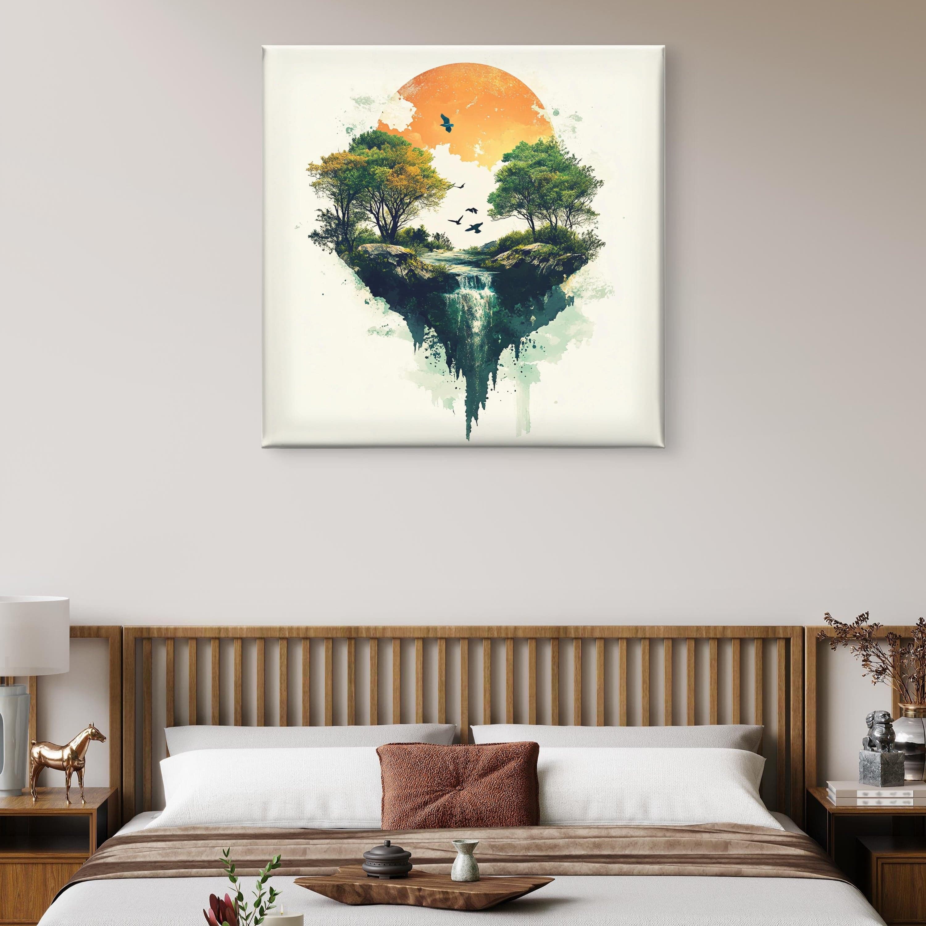 Alivia-Arts FALLENES LICHT – Zwischen Himmel und Erde - Leinwand