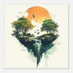 Alivia-Arts FALLENES LICHT – Zwischen Himmel und Erde - Poster