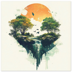 Alivia-Arts FALLENES LICHT – Zwischen Himmel und Erde - Poster