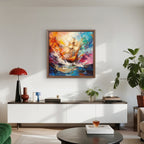 Alivia-Arts FARBEN DER SEE – Segeln durch das Unbekannte - Gerahmte Leinwand