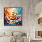 Alivia-Arts FARBEN DER SEE – Segeln durch das Unbekannte - Gerahmtes Poster