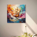 Alivia-Arts FARBEN DER SEE – Segeln durch das Unbekannte - Leinwand