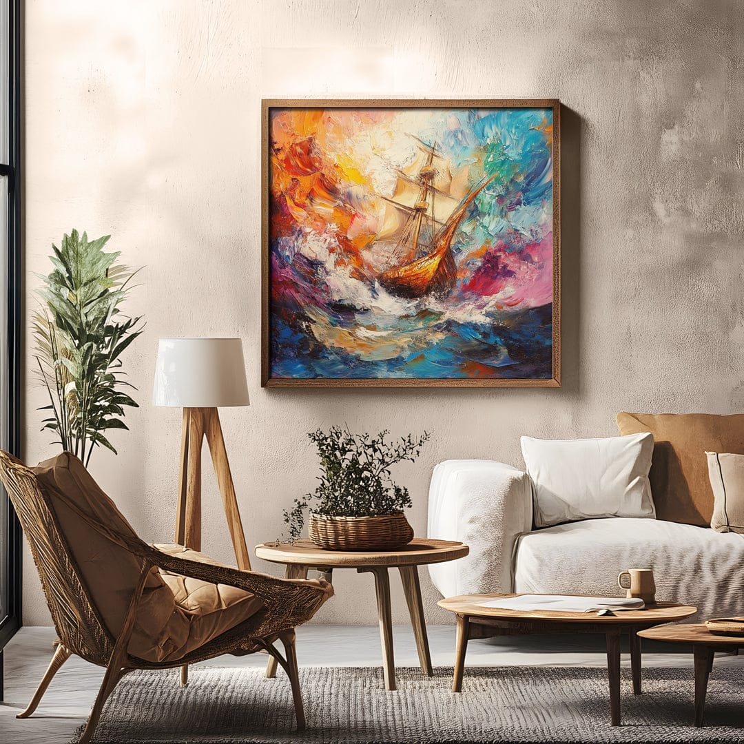 Alivia-Arts FARBEN DER SEE – Segeln durch das Unbekannte - Poster