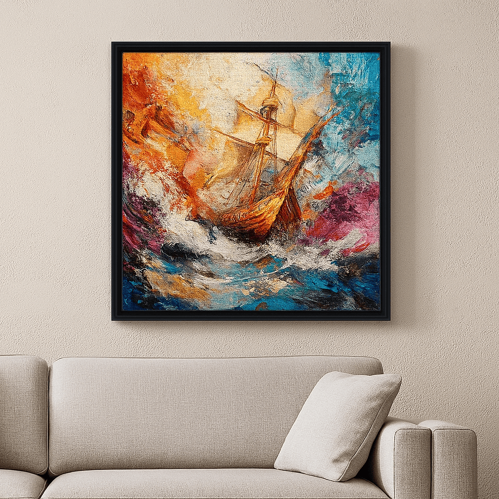 Alivia-Arts FARBEN DER SEE – Segeln durch das Unbekannte - Poster