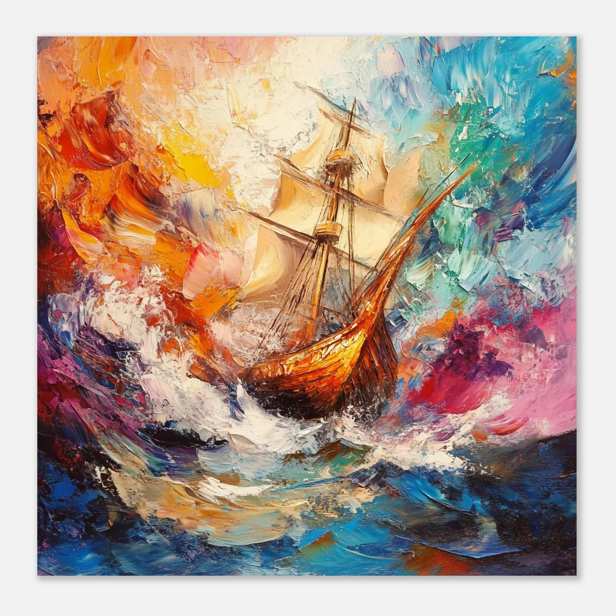 Alivia-Arts FARBEN DER SEE – Segeln durch das Unbekannte - Poster