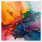 Alivia-Arts FARBENSTROM – Energie in Bewegung - Gerahmtes Poster