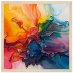 Alivia-Arts FARBENSTROM – Energie in Bewegung - Gerahmtes Poster