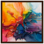 Alivia-Arts FARBENSTROM – Energie in Bewegung - Gerahmtes Poster