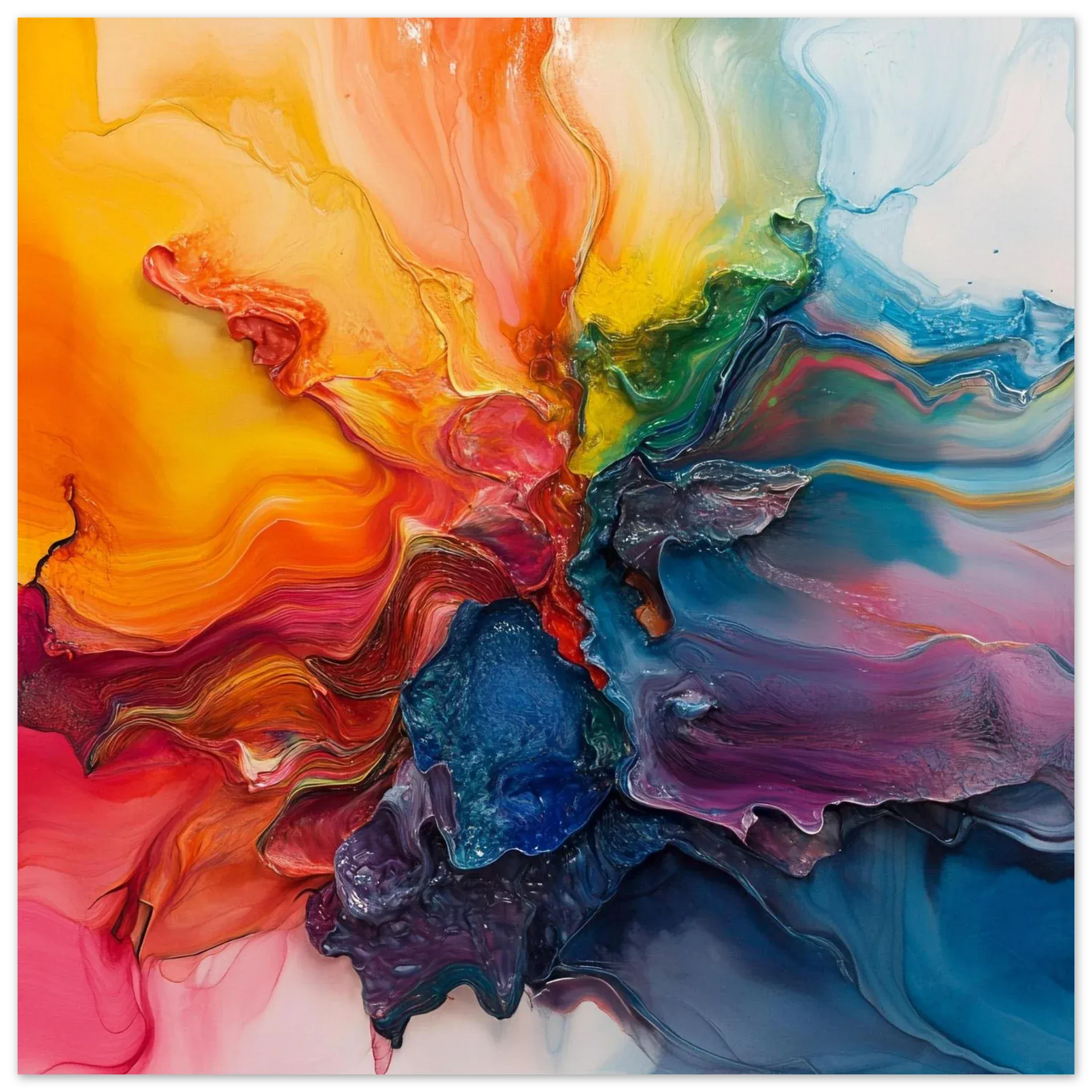 Alivia-Arts FARBENSTROM – Energie in Bewegung - Poster