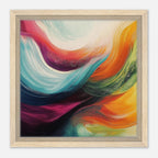 Alivia-Arts FARBHORIZONT – Wellen der Energie in Bewegung - Gerahmte Leinwand