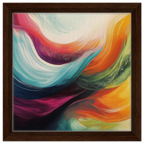 Alivia-Arts FARBHORIZONT – Wellen der Energie in Bewegung - Gerahmte Leinwand