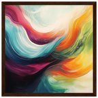 Alivia-Arts FARBHORIZONT – Wellen der Energie in Bewegung - Gerahmtes Poster