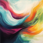 Alivia-Arts FARBHORIZONT – Wellen der Energie in Bewegung - Poster