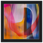 Alivia-Arts FARBTANZ – Transparente Schichten in lebendiger Harmonie - Gerahmte Leinwand