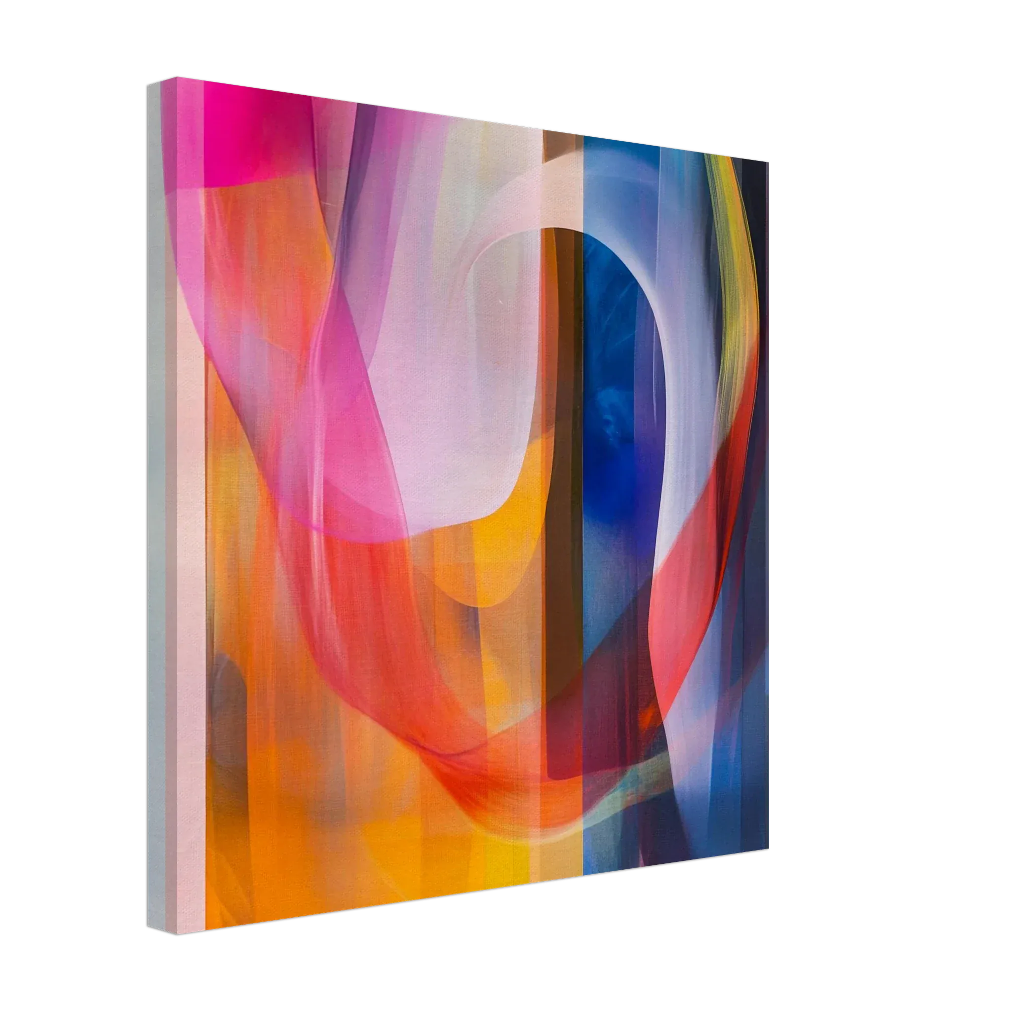 Alivia-Arts FARBTANZ – Transparente Schichten in lebendiger Harmonie - Leinwand