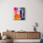 Alivia-Arts FARBTANZ – Transparente Schichten in lebendiger Harmonie - Leinwand