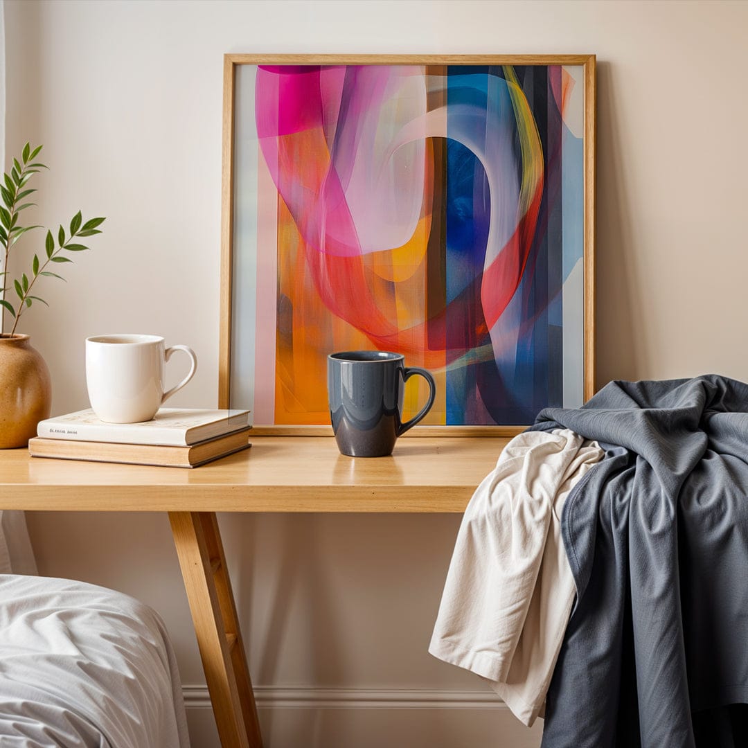 Alivia-Arts FARBTANZ – Transparente Schichten in lebendiger Harmonie - Poster