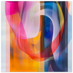 Alivia-Arts FARBTANZ – Transparente Schichten in lebendiger Harmonie - Poster