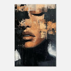 Alivia-Arts FRAGMENT DER STILLE - Abstraktes Frauenportrait - Leinwand