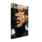 Alivia-Arts FRAGMENT DER STILLE - Abstraktes Frauenportrait - Leinwand