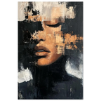 Alivia-Arts FRAGMENT DER STILLE - Abstraktes Frauenportrait - Poster