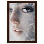 Alivia-Arts FROSTED GAZE – Der Blick aus Eis - Gerahmte Leinwand
