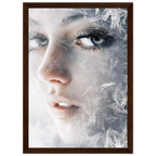 Alivia-Arts FROSTED GAZE – Der Blick aus Eis - Gerahmtes Poster