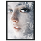 Alivia-Arts FROSTED GAZE – Der Blick aus Eis - Gerahmtes Poster