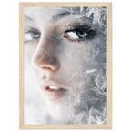 Alivia-Arts FROSTED GAZE – Der Blick aus Eis - Gerahmtes Poster