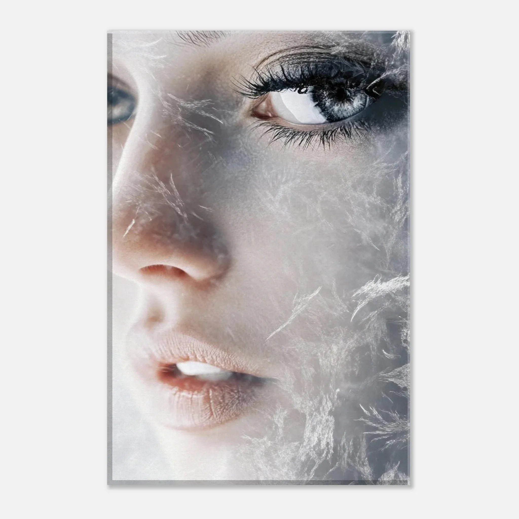 Alivia-Arts FROSTED GAZE – Der Blick aus Eis - Leinwand