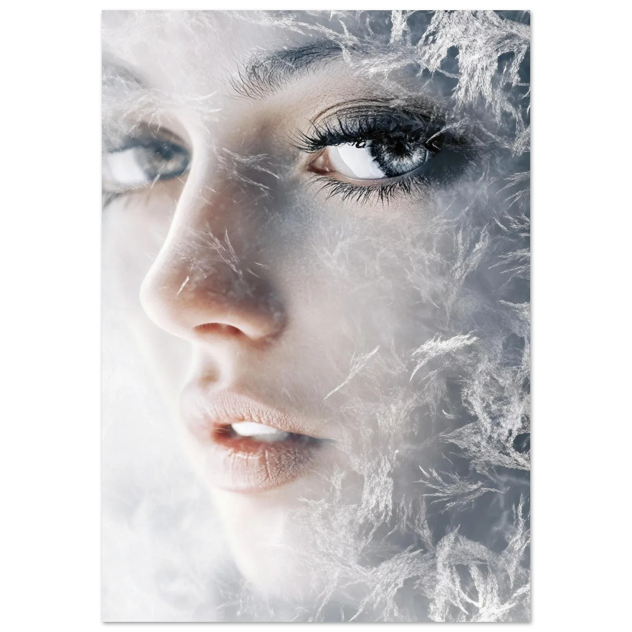 Alivia-Arts FROSTED GAZE – Der Blick aus Eis - Poster