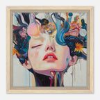 Alivia-Arts GEDANKENGARTEN - Gerahmte Leinwand