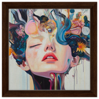 Alivia-Arts GEDANKENGARTEN - Gerahmte Leinwand