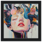 Alivia-Arts GEDANKENGARTEN - Gerahmte Leinwand