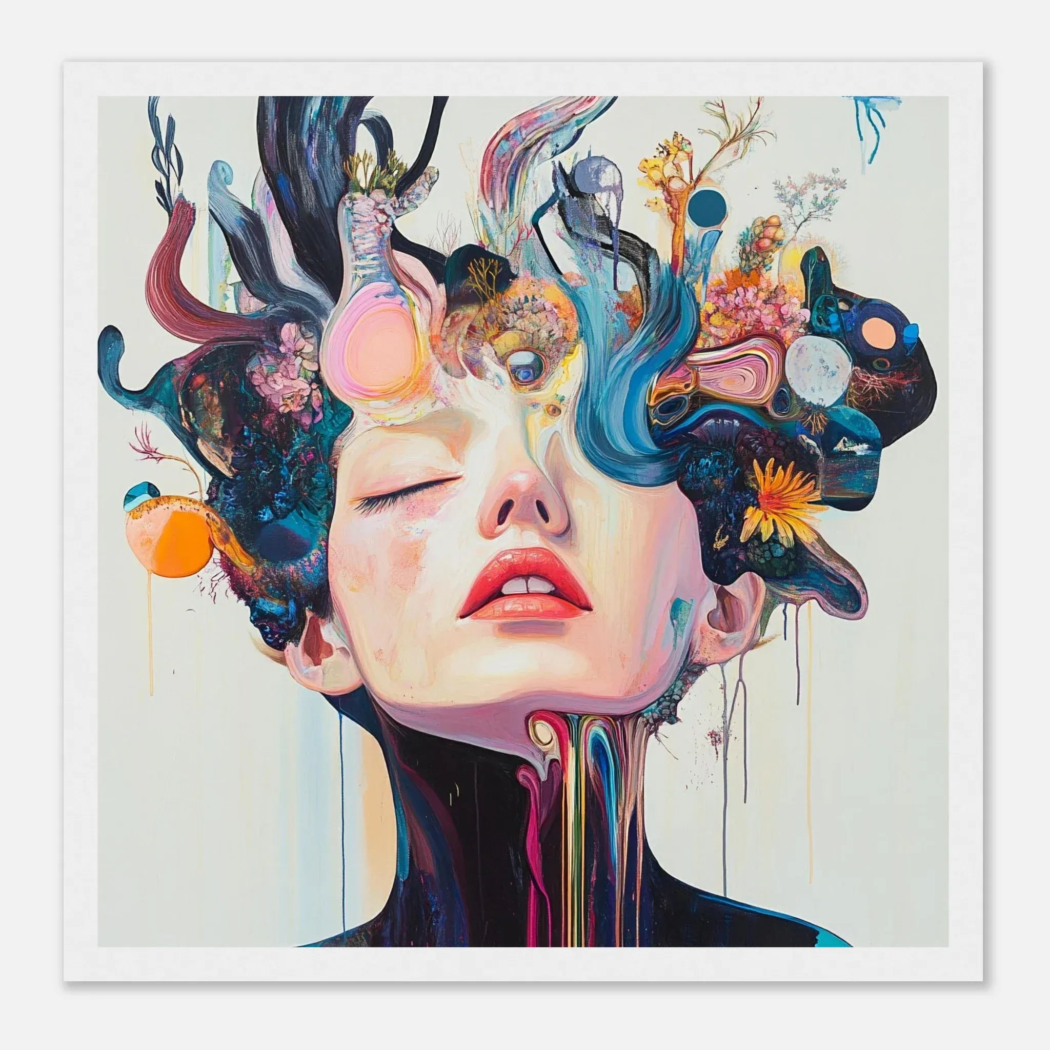 Alivia-Arts GEDANKENGARTEN - Gerahmtes Poster