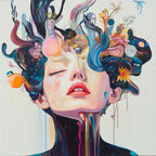 Alivia-Arts GEDANKENGARTEN - Leinwand