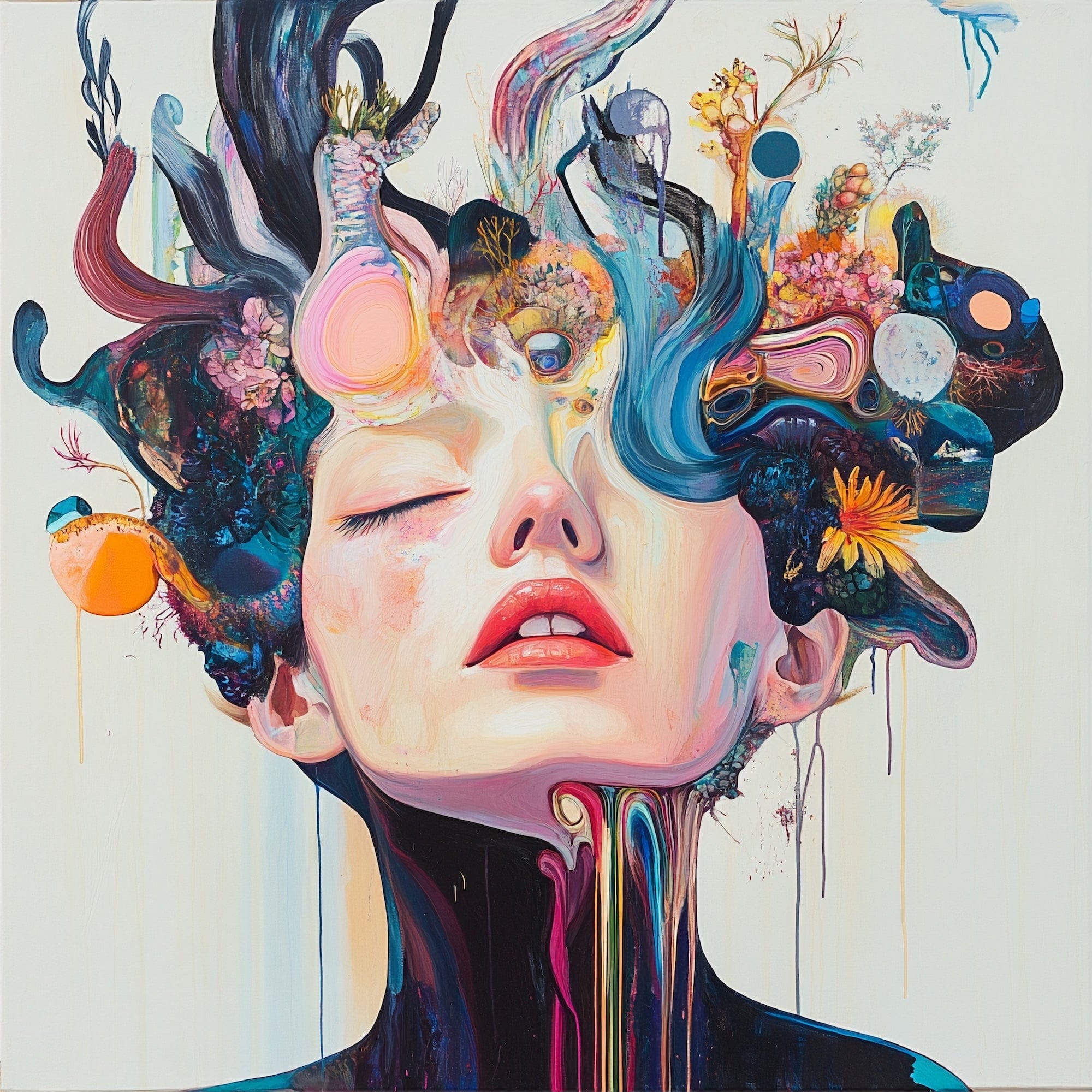 Alivia-Arts GEDANKENGARTEN - Leinwand