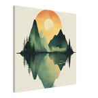 Alivia-Arts GLEICHGEWICHT – Natur im perfekten Spiegel - Leinwand