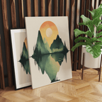 Alivia-Arts GLEICHGEWICHT – Natur im perfekten Spiegel - Leinwand