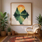 Alivia-Arts GLEICHGEWICHT – Natur im perfekten Spiegel - Poster