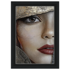 Alivia-Arts GOLDEN GAZE – Blick durch die Zeit - Gerahmte Leinwand