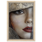 Alivia-Arts GOLDEN GAZE – Blick durch die Zeit - Gerahmte Leinwand
