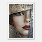 Alivia-Arts GOLDEN GAZE – Blick durch die Zeit - Gerahmtes Poster