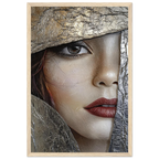 Alivia-Arts GOLDEN GAZE – Blick durch die Zeit - Gerahmtes Poster