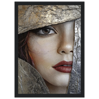 Alivia-Arts GOLDEN GAZE – Blick durch die Zeit - Gerahmtes Poster