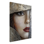 Alivia-Arts GOLDEN GAZE – Blick durch die Zeit - Leinwand