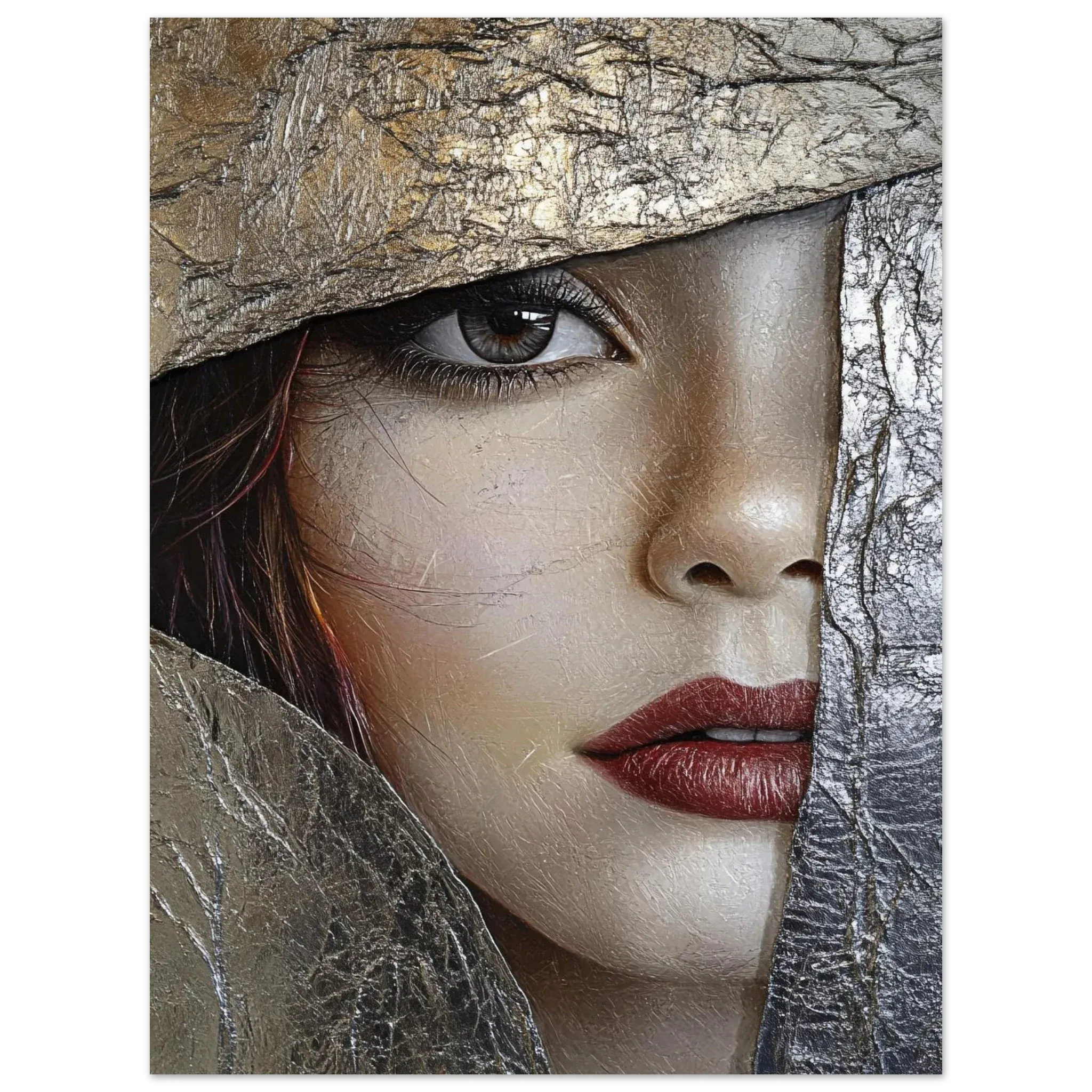 Alivia-Arts GOLDEN GAZE – Blick durch die Zeit - Poster