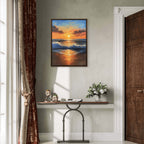 Alivia-Arts GOLDENE RUHE – Sonnenaufgang am Meer - Poster