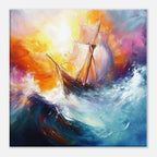 Alivia-Arts IM STURM GEBOREN – Abstrakte Seereise - Leinwand