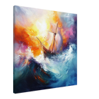 Alivia-Arts IM STURM GEBOREN – Abstrakte Seereise - Leinwand